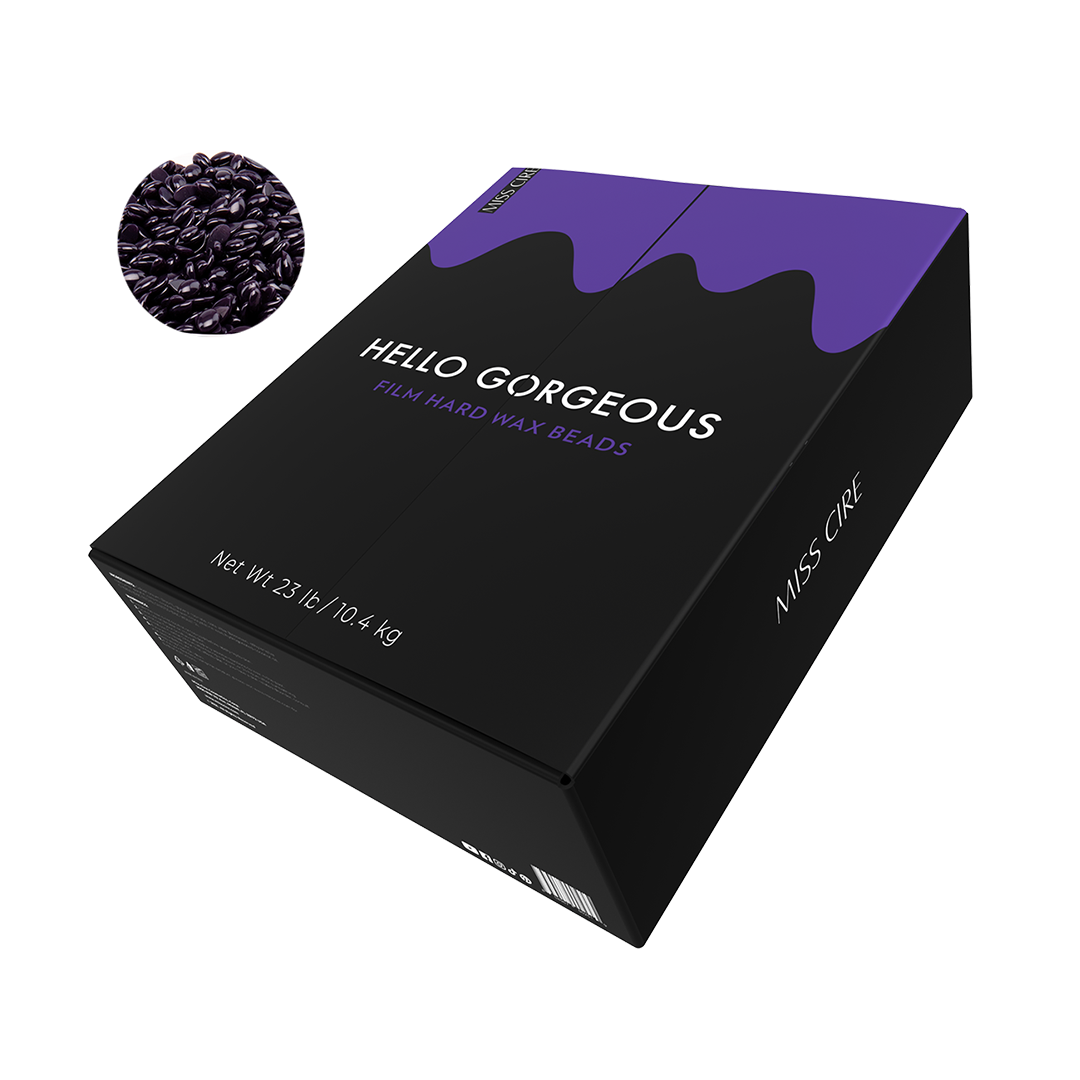 Hello Gorgeous Purple Polymer-Based Film Hard Wax - 23 Lb (Bulk)