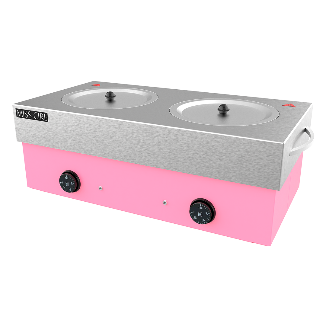 Extra Large Double Hybrid Pink Hard Wax Warmer - 10 Lb x 2 (20 Lb Total)